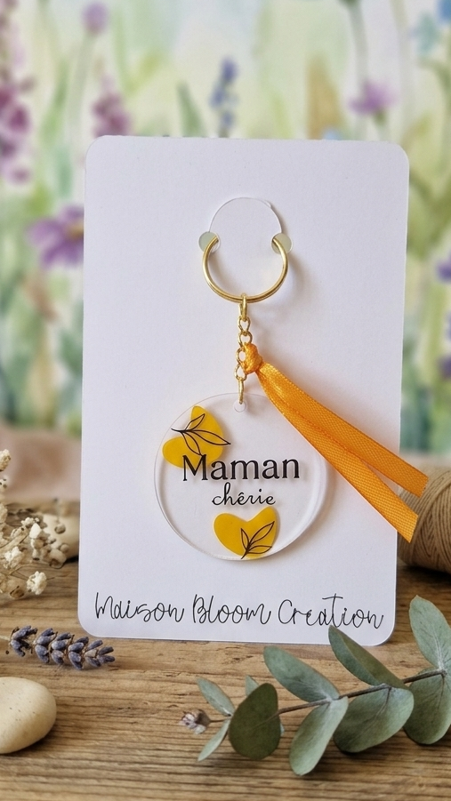 Porte-clé personnalisable en acrylique