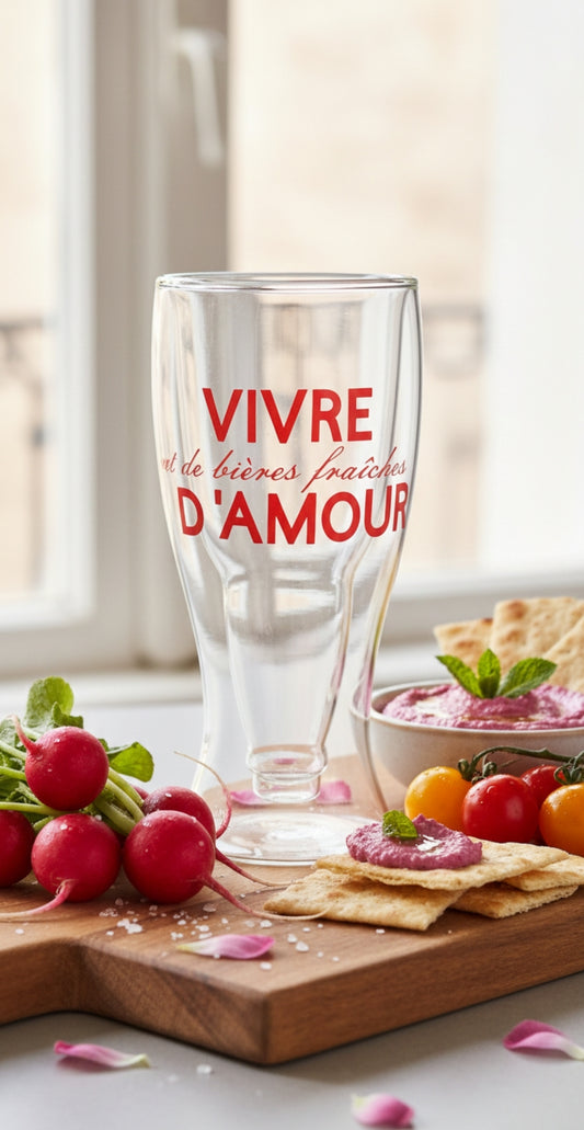 Verre à bière double paroi